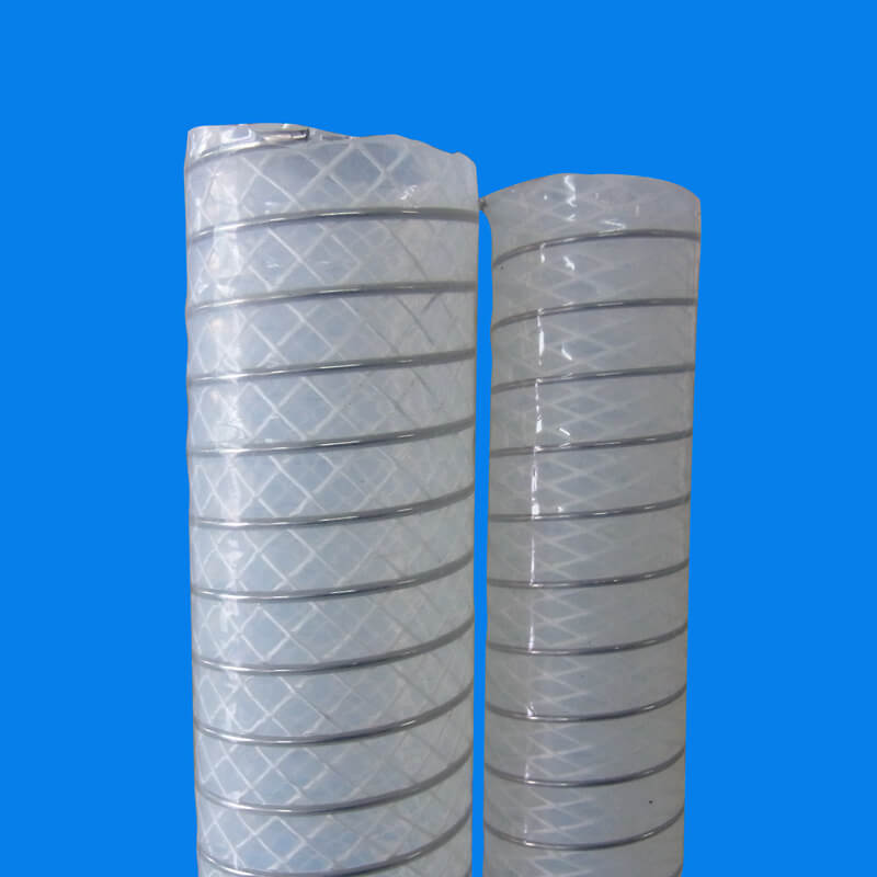 6. Stainless steel clear silicone hose (2)