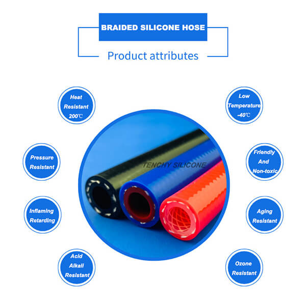 Braided silicone product attributes