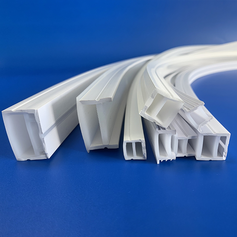 Several square white LED silicone tubing