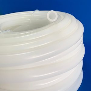 Tenchy's superior food grade silicone milk tubing with focus on its opening